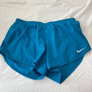 Blue Nike shorts size L